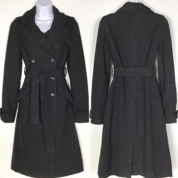 All Saints Jackets & Blazers - All Saints Elain Evening Wool Trench Coat Size 4